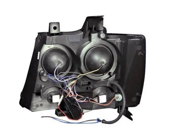 ANZO 2007-2013 Chevrolet Avalanche Projector Headlights w/ Halo Black (CCFL) thumbnail 10