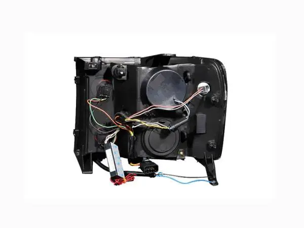 ANZO 2007-2013 GMC Sierra 1500 Projector Headlights w/ Halo Black thumbnail 10