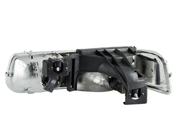ANZO 1999-2002 Chevrolet Silverado 1500 Crystal Headlights Black thumbnail 4
