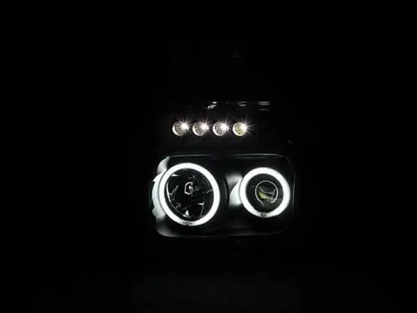 ANZO 2008-2010 Ford F-250 Projector Headlights w/ Halo Black (CCFL) thumbnail 8