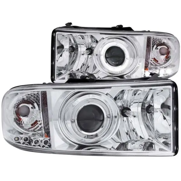 ANZO 1994-2001 Dodge Ram Projector Headlights w/ Halo Chrome image 2