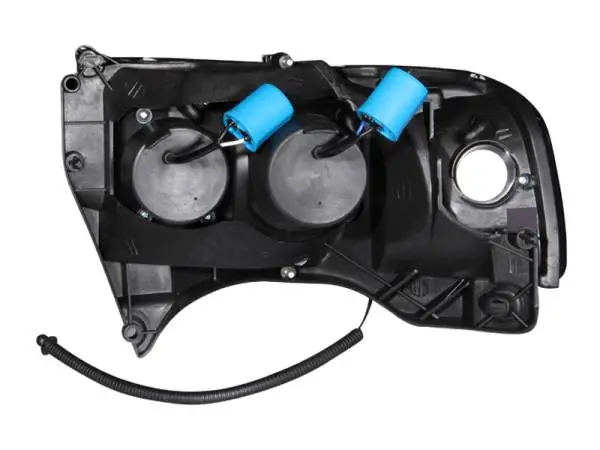 ANZO 1994-2001 Dodge Ram Projector Headlights w/ Halo Black image 4