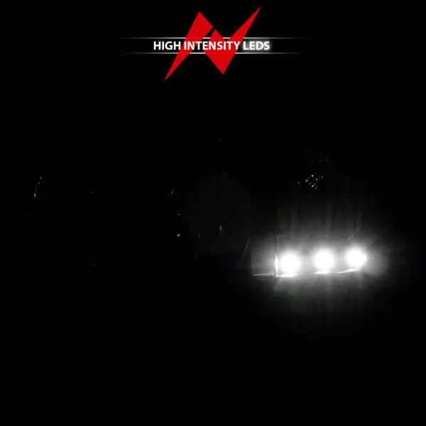 ANZO 1994-2001 Dodge Ram Crystal Headlights Black w/ LED image 8