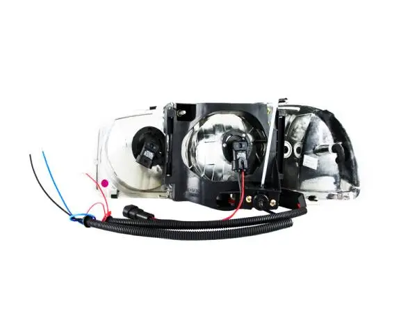 ANZO 1999-2006 GMC Sierra 1500 Crystal Headlights w/ Halo and LED Chrome thumbnail 4