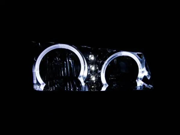 ANZO 2003-2006 Chevrolet Silverado 1500 Crystal Headlights w/ Halo Black thumbnail 5