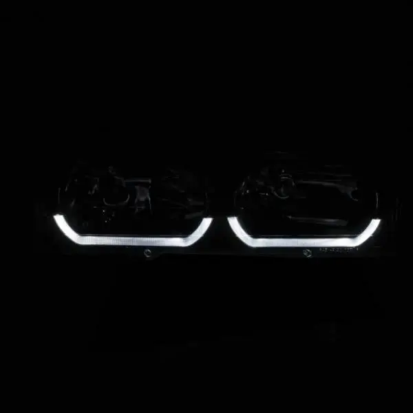 ANZO 1988-1998 Chevrolet C1500 Crystal Headlights Chrome w/ Low - Brow thumbnail 6