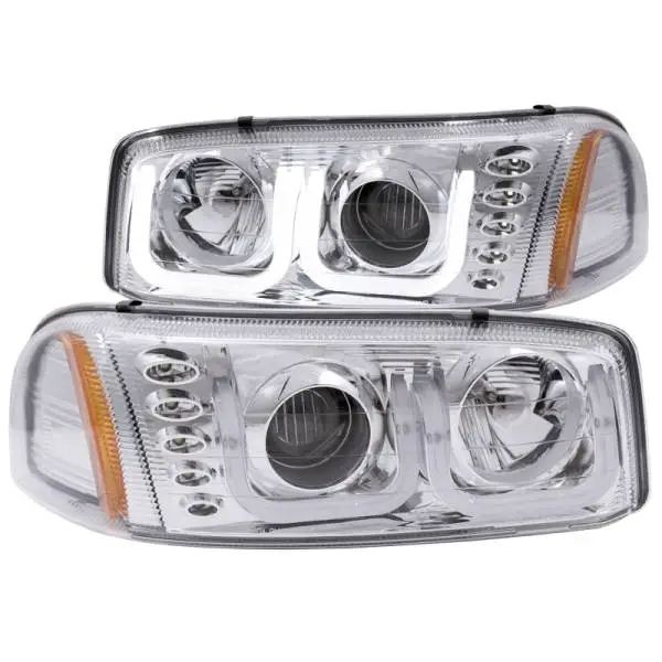 ANZO 1999-2006 GMC Sierra 1500 Projector Headlights w/ U-Bar Chrome thumbnail 2