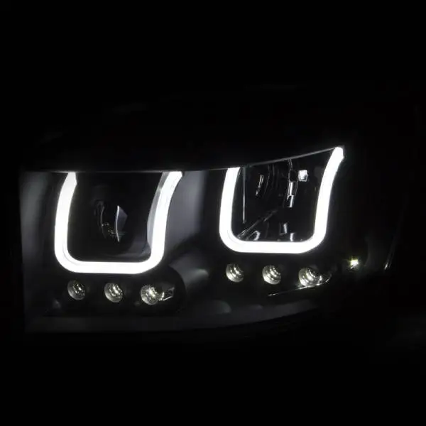 ANZO 2006-2008 Dodge Ram 1500 Projector Headlights w/ U-Bar Black image 5