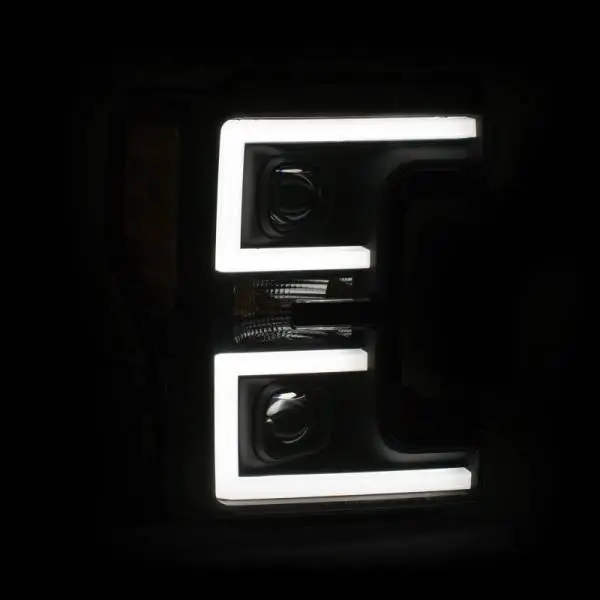 ANZO LED Headlights 17-18 Ford F-250 Super Duty Plank-Style L.E.D. Headlight Black (Pair) thumbnail 11