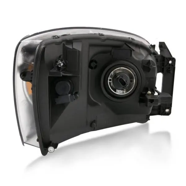 ANZO 2006-2009 Dodge Ram 1500 Crystal Headlight  Black Amber image 2