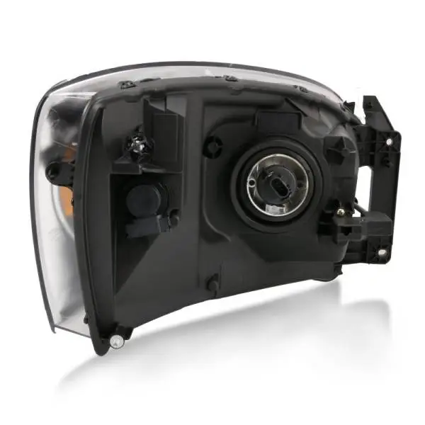 ANZO 2006-2009 Dodge Ram 1500 Crystal Headlight  Black Amber image 4