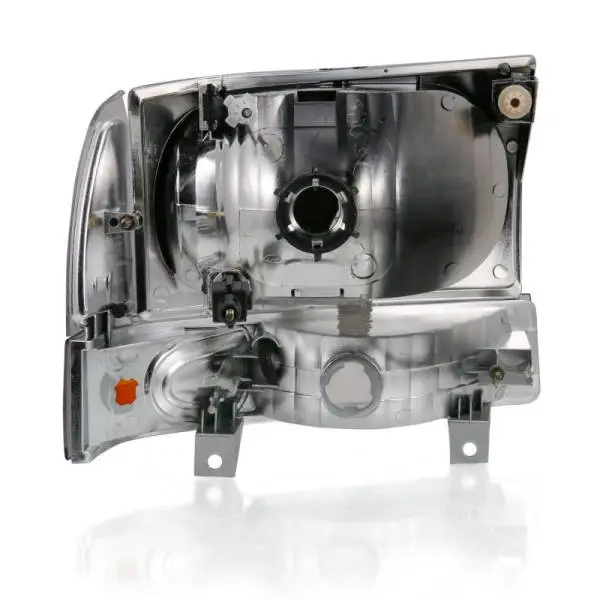 ANZO 2000-2004 Ford Excursion Crystal Headlight w/ Corner Light Chrome Amber (w/o Bulb) thumbnail 4