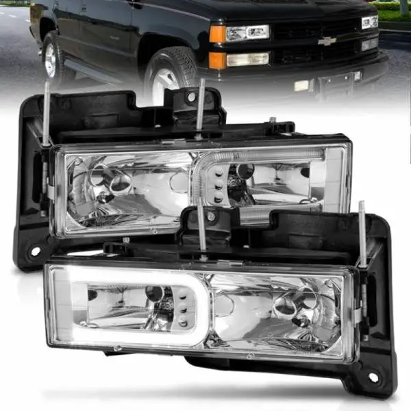 ANZO 1999-2000 Cadillac Escalade Crystal Headlights thumbnail 7