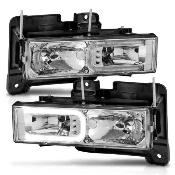 ANZO 1999-2000 Cadillac Escalade Crystal Headlights thumbnail 8