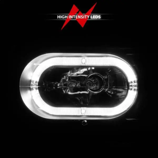 ANZO 88-98 Chevrolet C1500 Crystal Headlights Black Housing w/ Signal and Side Marker Lights thumbnail 4