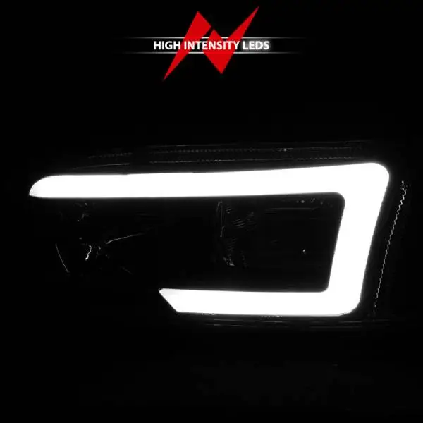 ANZO 99-17 GMC Sierra/Denali Headlights Black Amber (w/C Light Bars) thumbnail 6