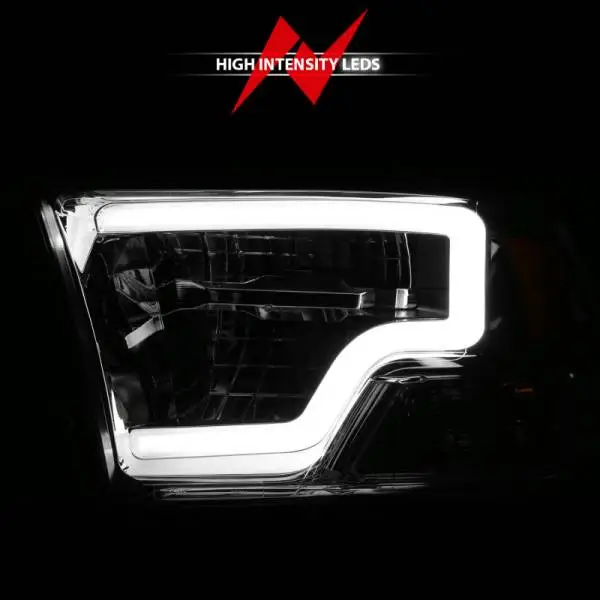 ANZO 2009-2020 Dodge Ram 1500 Full LED Square Projector Headlights w/ Chrome Housing Chrome Amber thumbnail 6