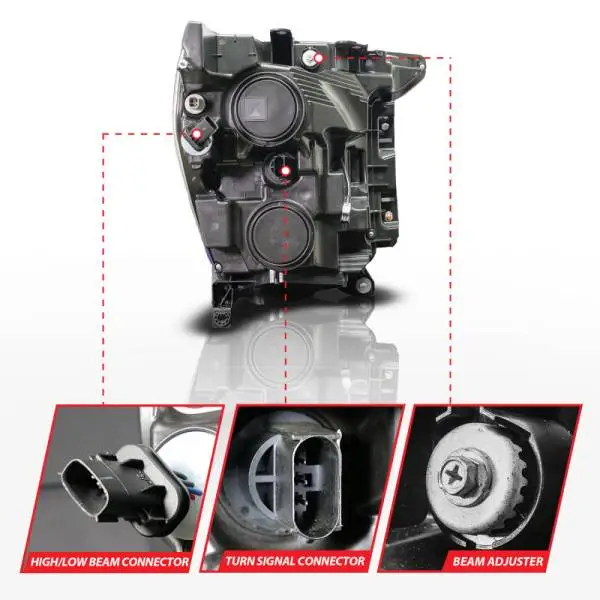 ANZO 21-23 Ford F150 LED Projector Headlight w/Switchback+Sequential - Black (Passenger Side Only) thumbnail 7