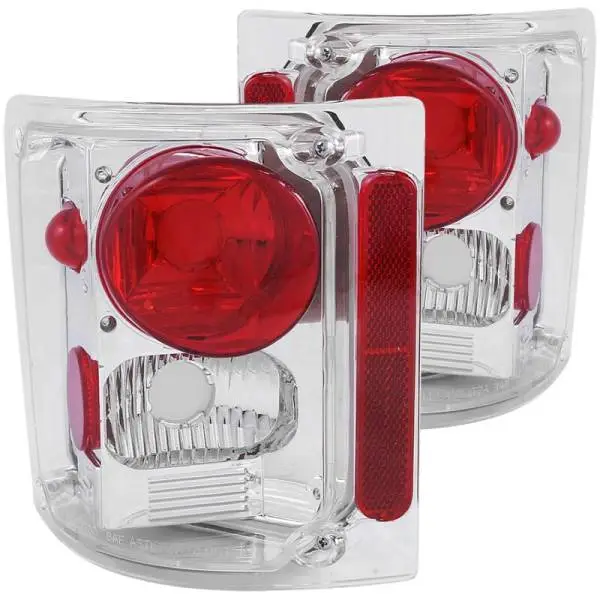 ANZO 1973-1987 Chevrolet C 10 Taillights Chrome image 2
