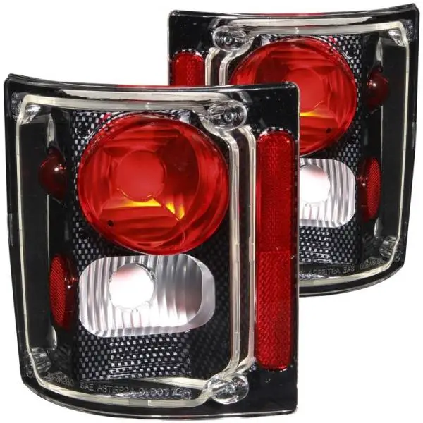ANZO 1973-1987 Chevrolet C 10 Taillights Carbon image 2