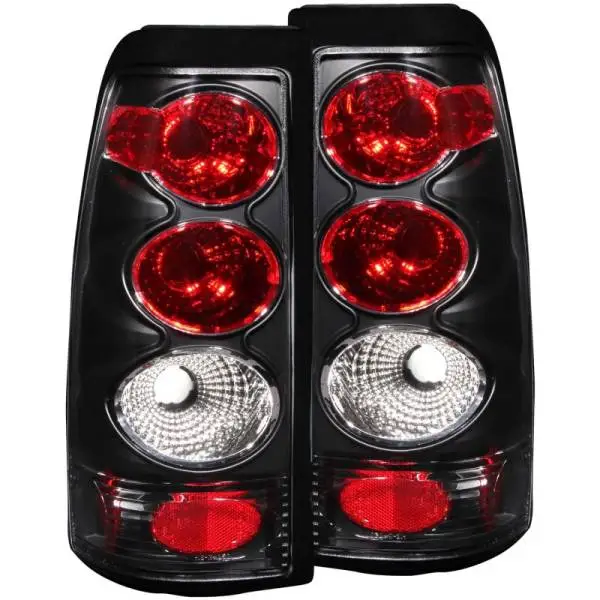ANZO 1999-2002 Chevrolet Silverado 1500 Taillights Black image 2
