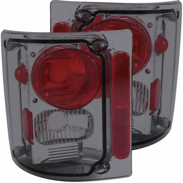 ANZO 1973-1987 Chevrolet C 10 Taillights Smoke image 2
