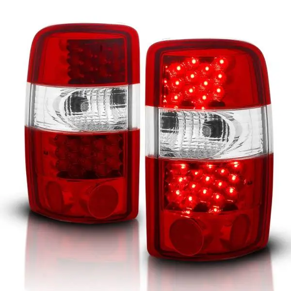 ANZO 2000-2006 Chevrolet Suburban LED Taillights Red/Clear image 2