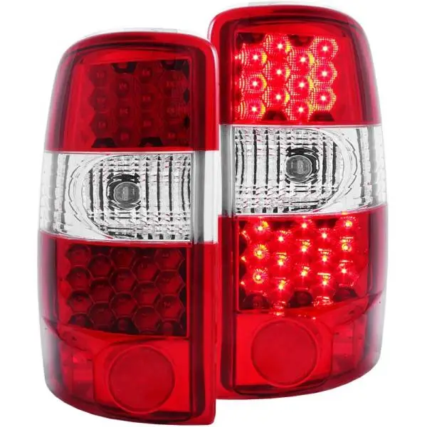 ANZO 2000-2006 Chevrolet Suburban LED Taillights Red/Clear image 3
