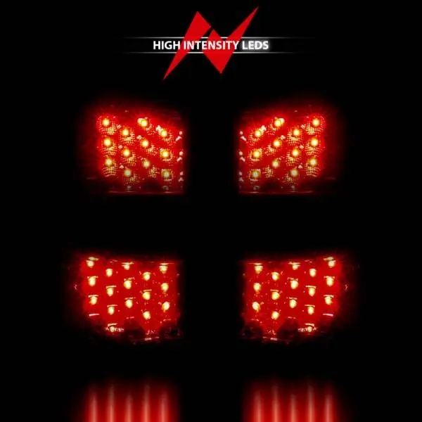 ANZO 2000-2006 Chevrolet Suburban LED Taillights Red/Clear image 7
