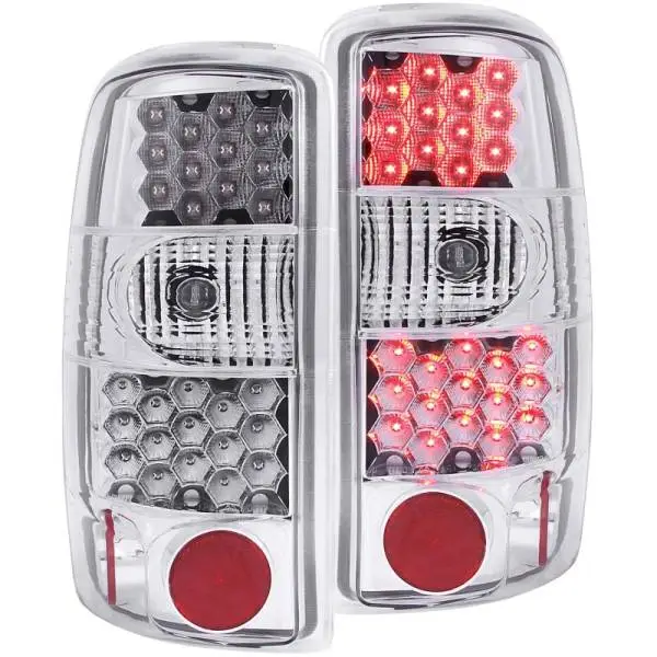 ANZO 2000-2006 Chevrolet Suburban LED Taillights Chrome image 2