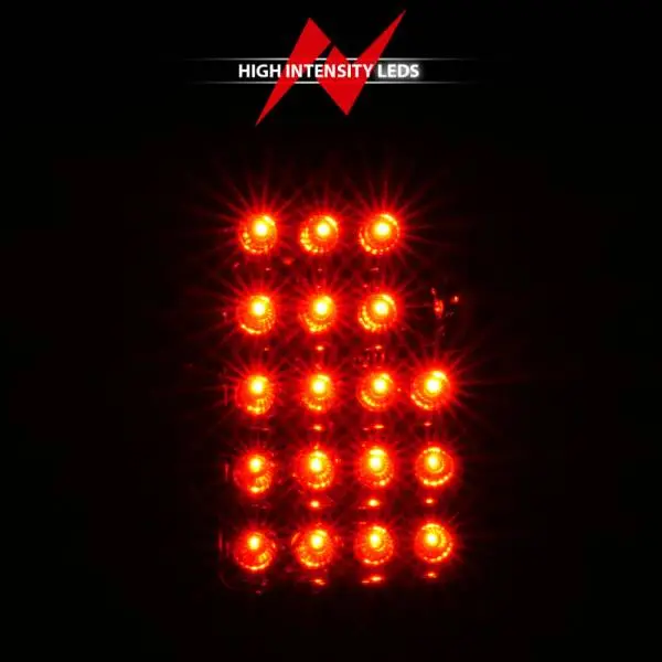 ANZO 2003-2006 Chevrolet Silverado 1500 LED Taillights Red/Clear image 7