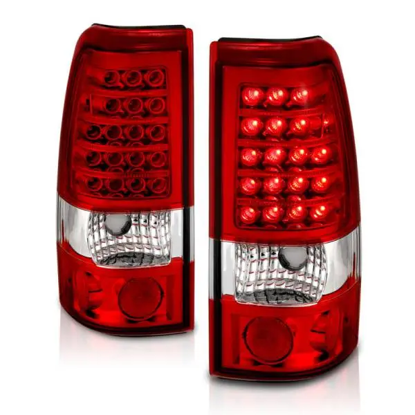 ANZO 1999-2007 Chevrolet Silverado 1500 LED Taillights Red/Clear image 2