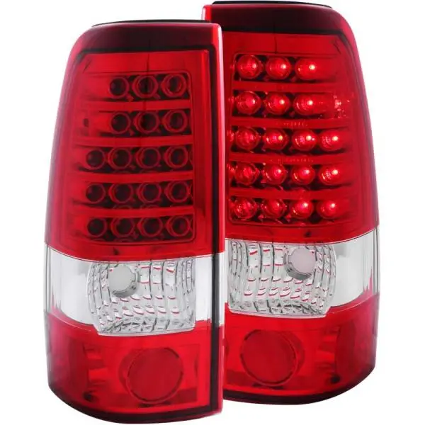 ANZO 1999-2007 Chevrolet Silverado 1500 LED Taillights Red/Clear image 3
