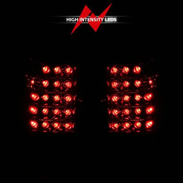 ANZO 1999-2007 Chevrolet Silverado 1500 LED Taillights Red/Clear image 7