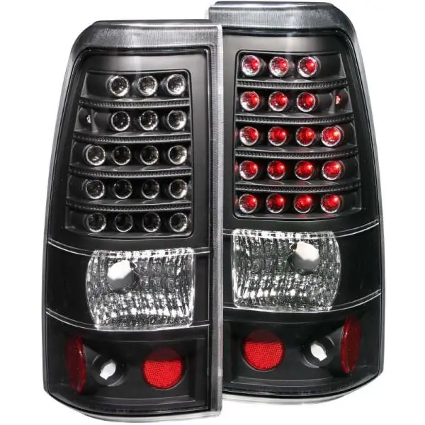 ANZO 1999-2007 Chevrolet Silverado 1500 LED Taillights Black image 2