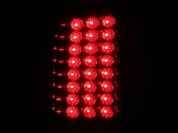 ANZO 2008-2015 Ford F-250 LED Taillights Red/Clear thumbnail 3