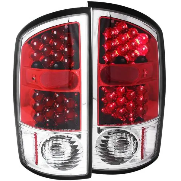 ANZO 2002-2005 Dodge Ram 1500 LED Taillights Red/Clear thumbnail 2