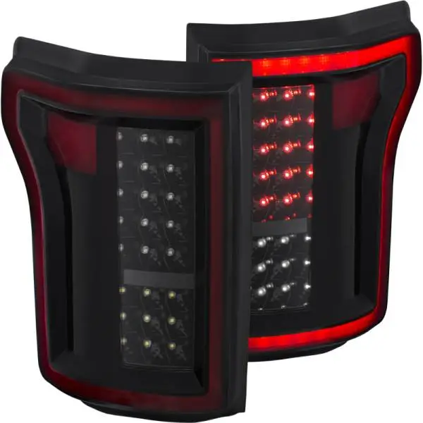 ANZO 2015-2016 Ford F-150 LED Taillights Black image 2