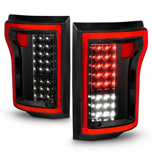 ANZO 2015-2016 Ford F-150 LED Taillights Black image 4