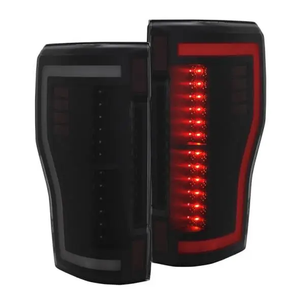 ANZO 2017+ Ford F-250 LED Taillights - Black/Smoke image 10