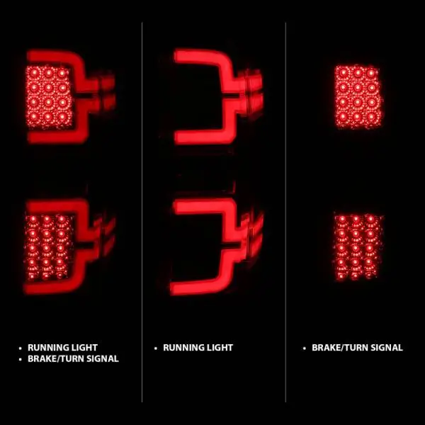 ANZO 2014-2018 Chevy Silverado 1500 LED Taillights Chrome thumbnail 2