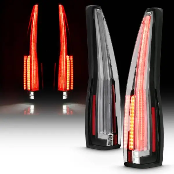 ANZO 2007-2014 Chevrolet Tahoe Led Taillights Red/Clear thumbnail 2