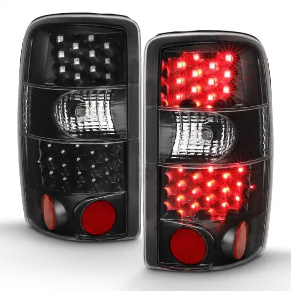 ANZO 2000-2006 Chevrolet Tahoe Led Taillights Black/Clear image 7