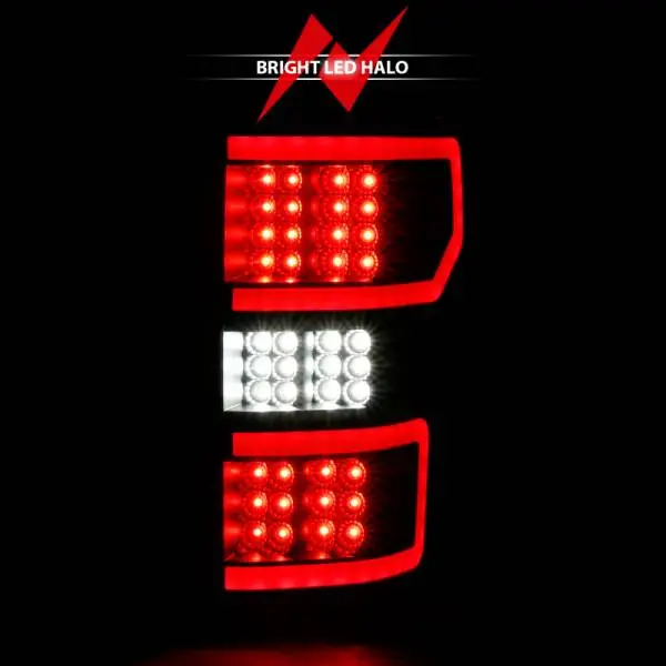 ANZO 18-19 Ford F-150 LED Taillight Black Housing Clear Lens Red Light Bar W/Sequential thumbnail 10