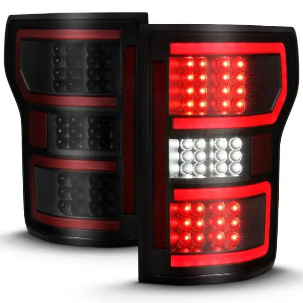 ANZO 18-19 Ford F-150 LED Taillight Black Housing Clear Lens Red Light Bar W/Sequential thumbnail 15