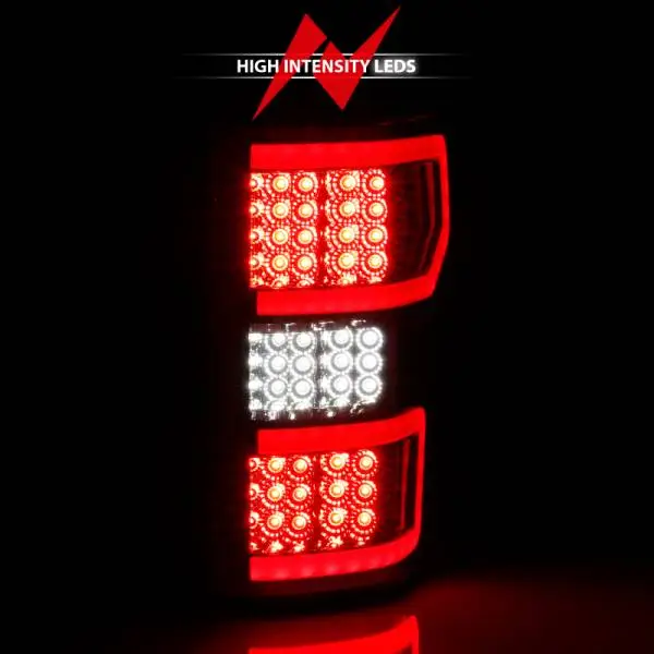 ANZO 2018-2019 Ford F-150 LED Taillight Chrome (Red Light Bar) (w/ Sequential) thumbnail 6