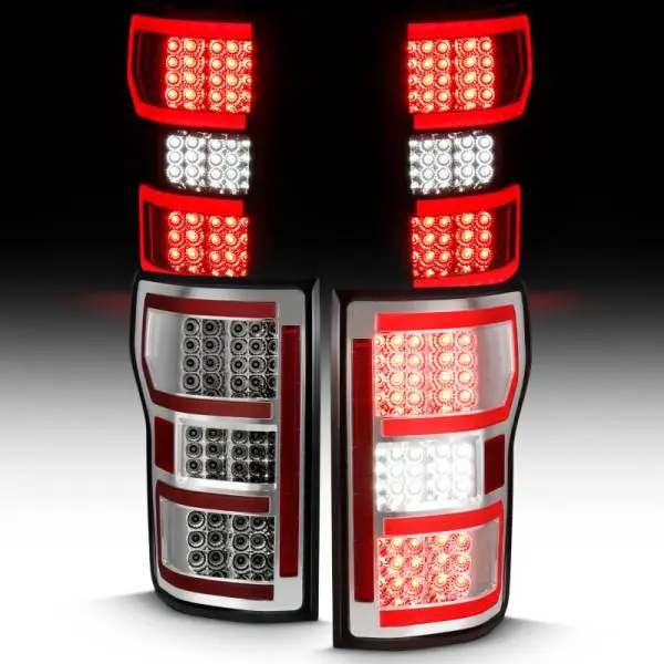 ANZO 2018-2019 Ford F-150 LED Taillight Chrome (Red Light Bar) (w/ Sequential) thumbnail 11
