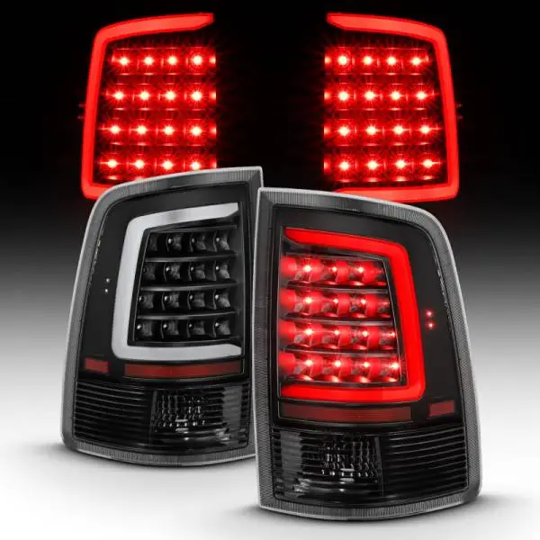 ANZO 2009-2018 Dodge Ram 1500 LED Taillight Plank Style Black w/Clear Lens thumbnail 15