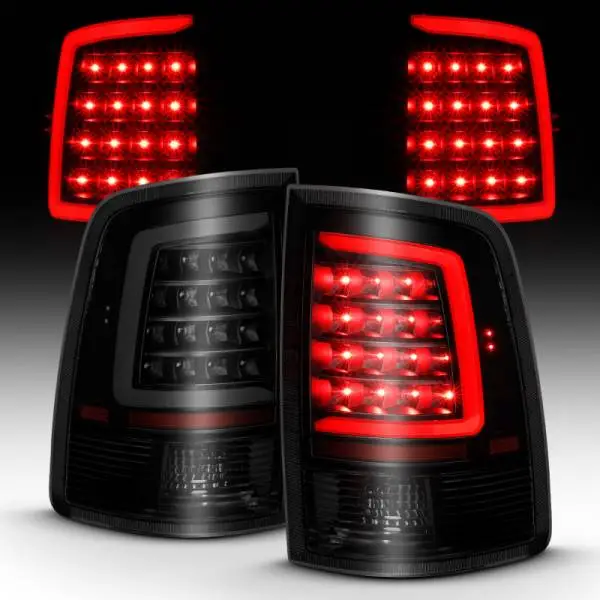 ANZO 2009-2018 Dodge Ram 1500 LED Taillight Plank Style Black w/Smoke Lens image 6
