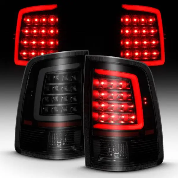 ANZO 2009-2018 Dodge Ram 1500 LED Taillight Plank Style Black w/Smoke Lens image 15